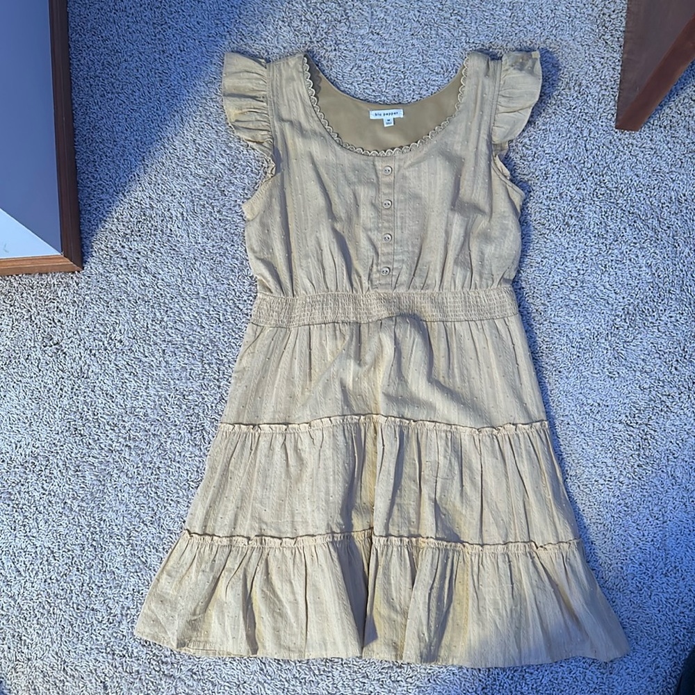 MINI YELLOW DRESS Bought from dry goods, barley worn
